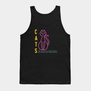Cats: The Epitome of Feline Finesse and Unwavering Independence (Motivation and Inspiration) Tank Top